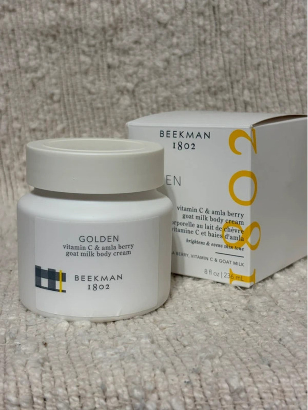 Beekman 1802 Golden Vitamin C & Amla Berry Goat Milk Body Cream 8 fl oz New